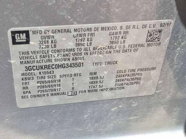 2017 Chevrolet Silverado 1500 LT