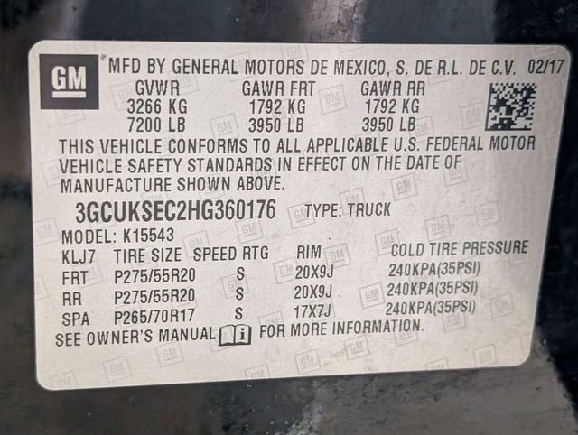 2017 Chevrolet Silverado 1500 LTZ