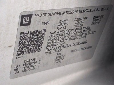 2020 Chevrolet Silverado 1500 LT