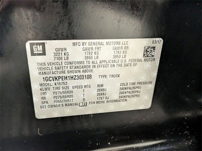 2017 Chevrolet Silverado 1500 Custom