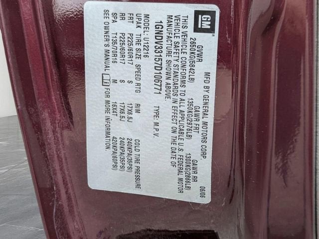 2007 Chevrolet Uplander LT w/2LT