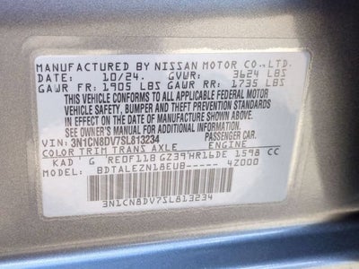 2025 Nissan Versa 1.6 S
