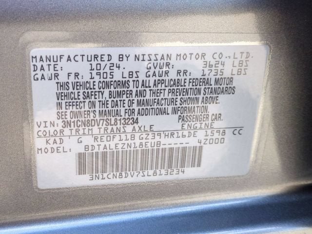 2025 Nissan Versa 1.6 S