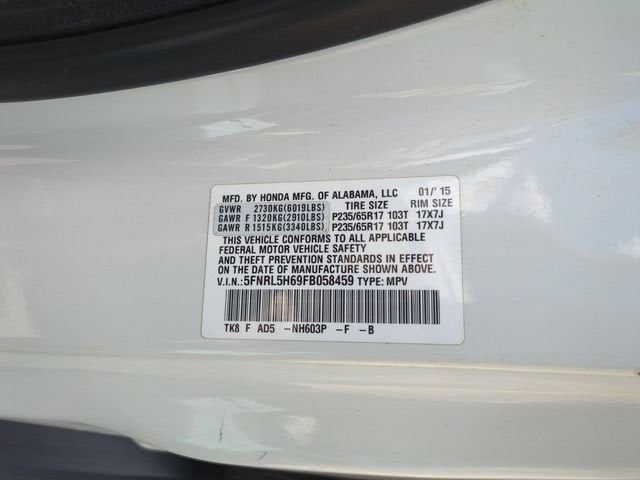 2015 Honda Odyssey EX-L