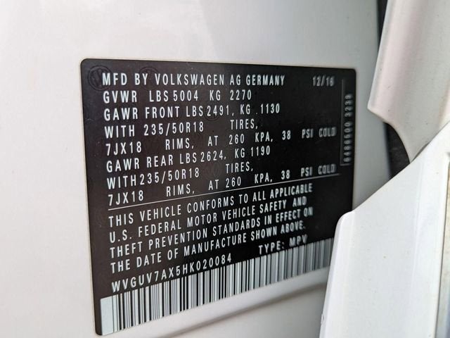 2017 Volkswagen Tiguan 2.0T Sport