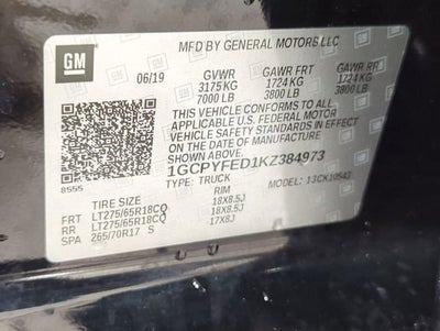 2019 Chevrolet Silverado 1500 LT Trail Boss