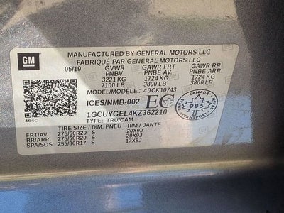 2019 Chevrolet Silverado 1500 LTZ