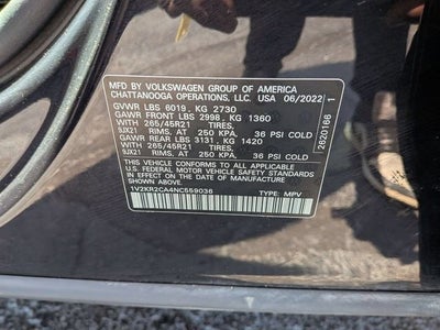 2022 Volkswagen Atlas 3.6L V6 SE w/Technology
