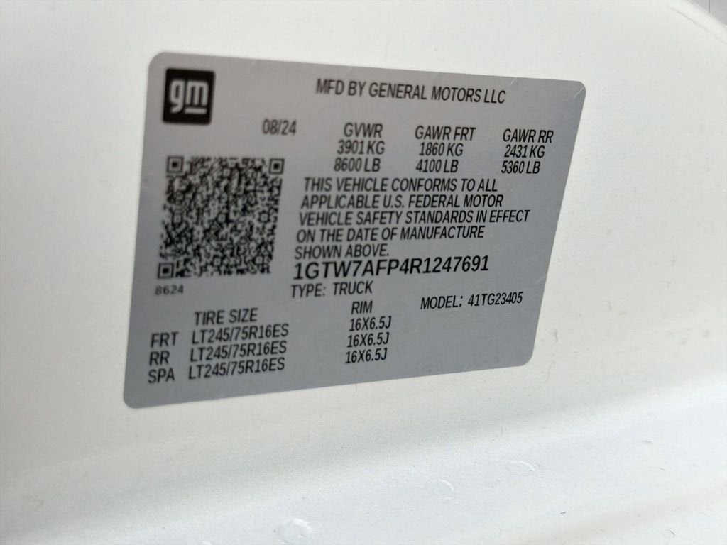 2024 GMC Savana Cargo 2500 Work Van