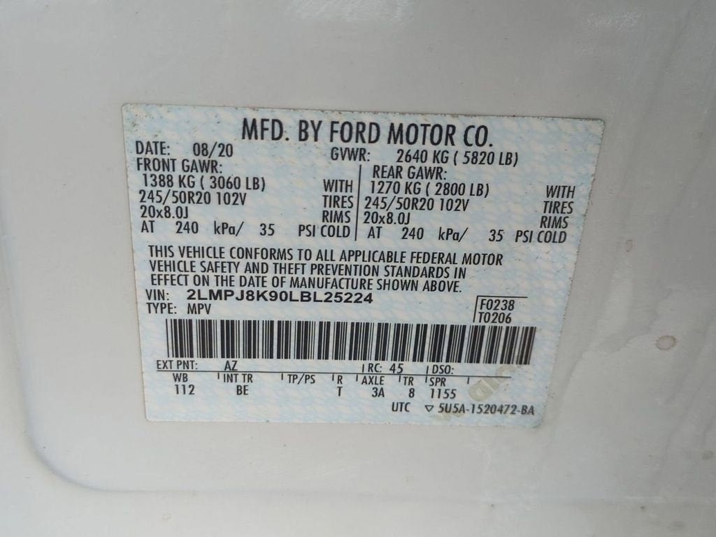 2020 Lincoln Nautilus Reserve