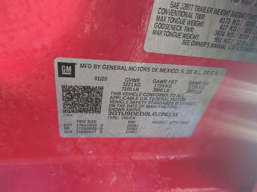 2020 GMC Sierra 1500 SLT