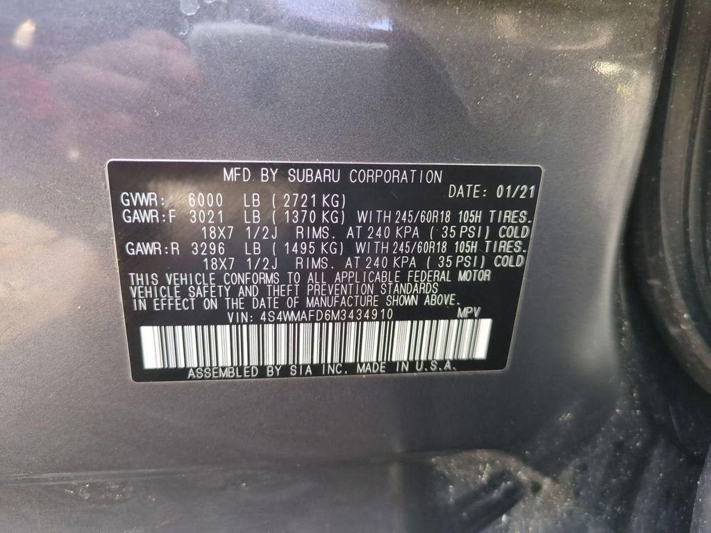 2021 Subaru Ascent Premium