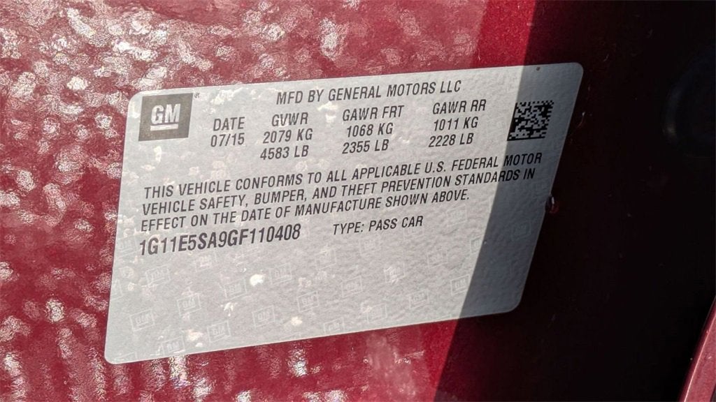 2016 Chevrolet Malibu Limited LTZ