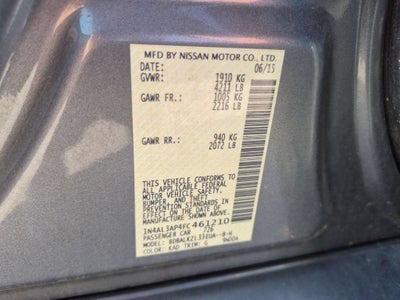 2015 Nissan Altima 2.5 SV