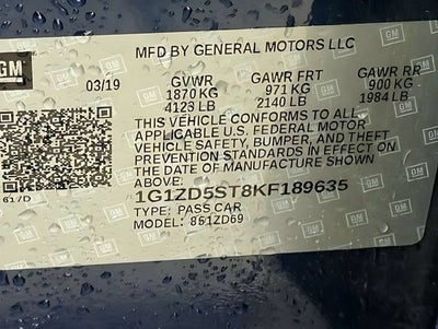 2019 Chevrolet Malibu LT