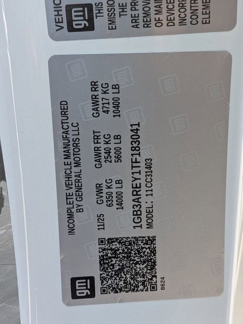 2026 Chevrolet Silverado 3500 HD Chassis Cab Work Truck