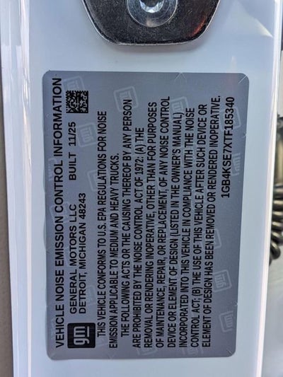 2026 Chevrolet Silverado 3500 HD Chassis Cab Work Truck