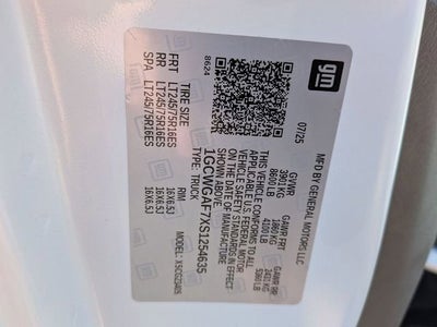 2025 Chevrolet Express Cargo 2500 WT