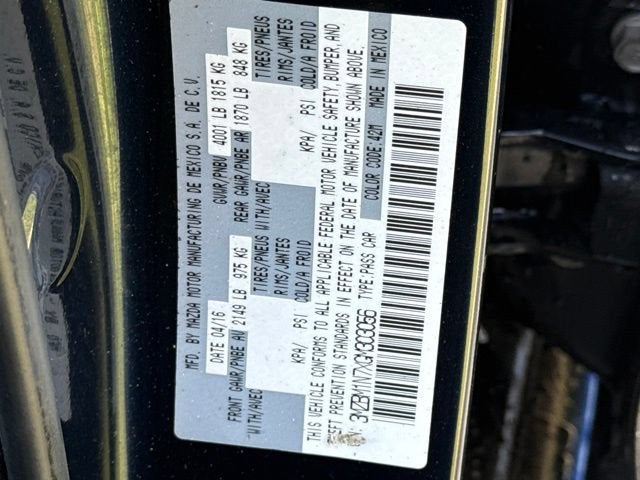 2016 Mazda Mazda3 Hatchback i Grand Touring