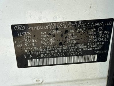 2019 Hyundai Santa Fe Ultimate 2.0T