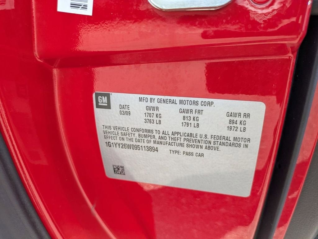 2009 Chevrolet Corvette w/3LT