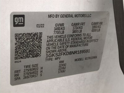 2022 GMC Yukon XL SLE