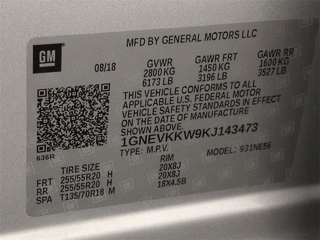 2019 Chevrolet Traverse Premier