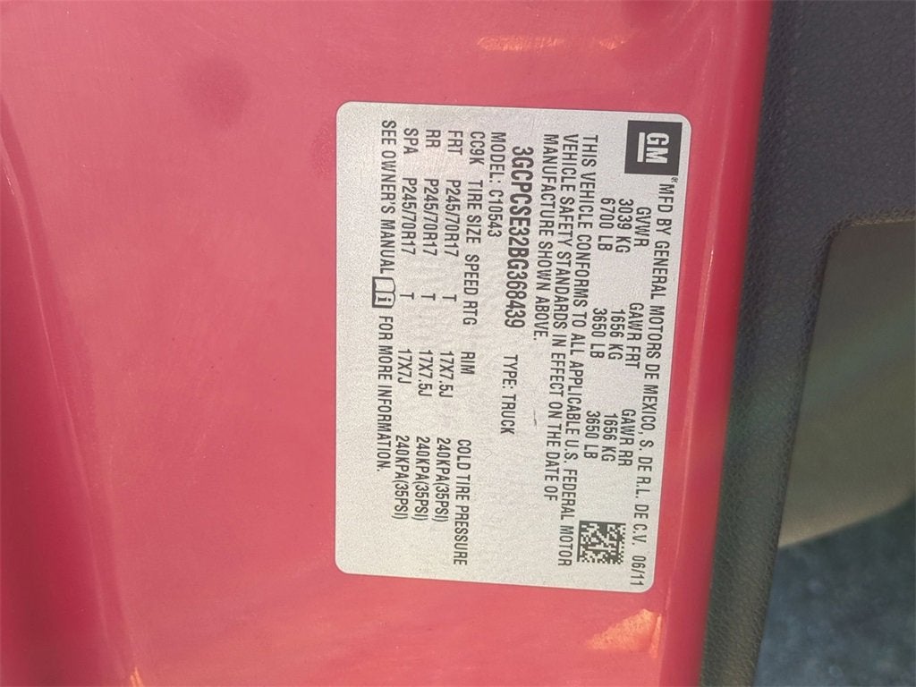 2011 Chevrolet Silverado 1500 Xtra Fuel Economy