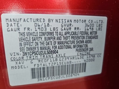 2018 Nissan Kicks SR