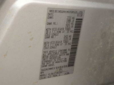 2018 Nissan Pathfinder SV