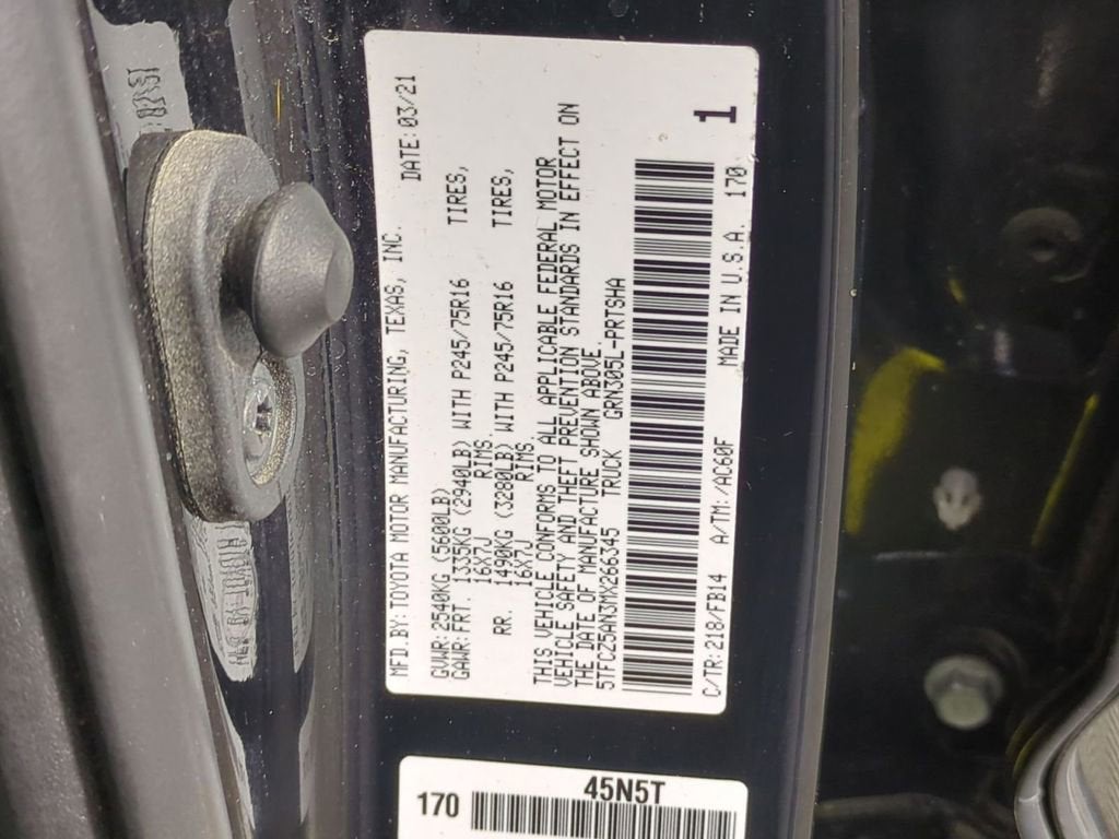 2021 Toyota Tacoma SR V6