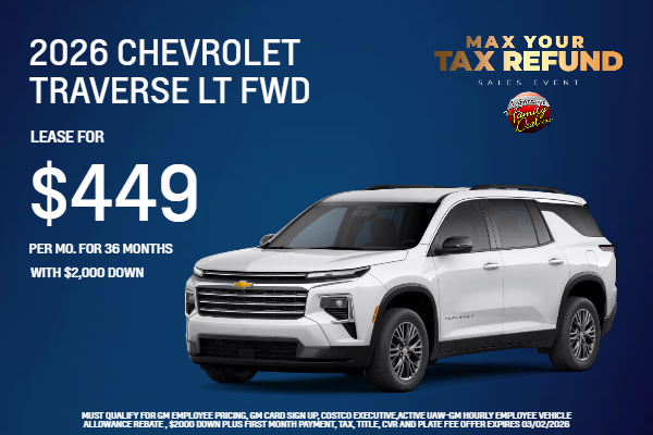 2026 Chevrolet Traverse LT FWD